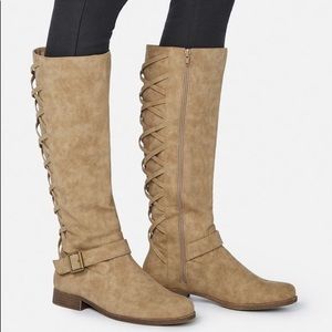 JUSTFAB WC TAUPE BOOTS